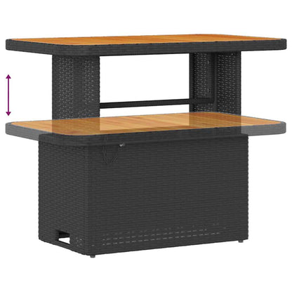 Set Divano da Giardino con cuscino 8 pcs Nero Poly Rattan - homemem39