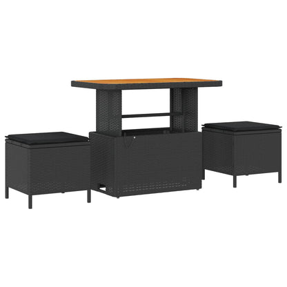 Set Divano da Giardino 10 pz Nero polyrattan | homemem39