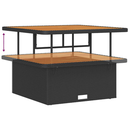 Set Divano da Giardino 8 pz Nero polyrattan | homemem39