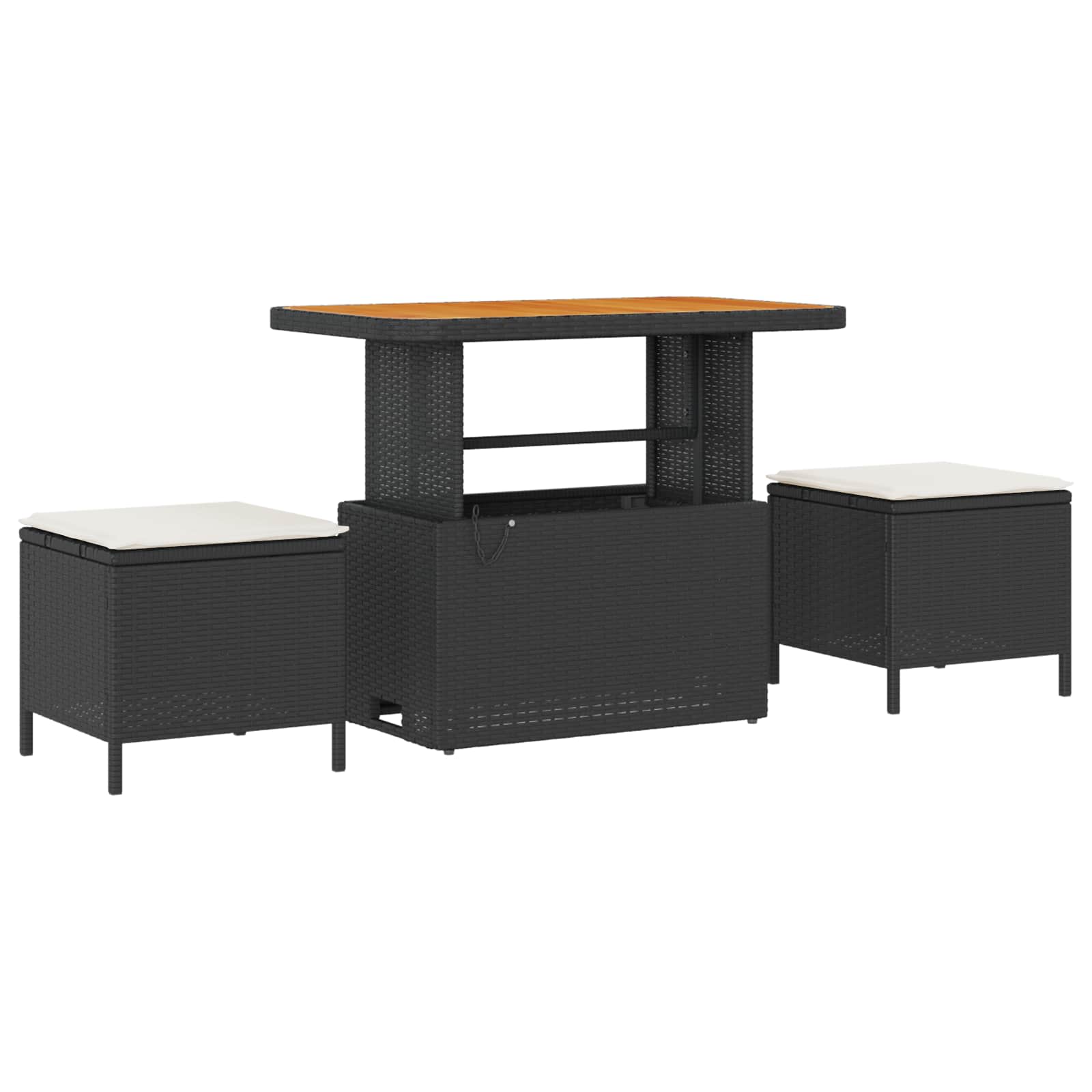 Set Divano da Giardino 8 pz Nero polyrattan | homemem39
