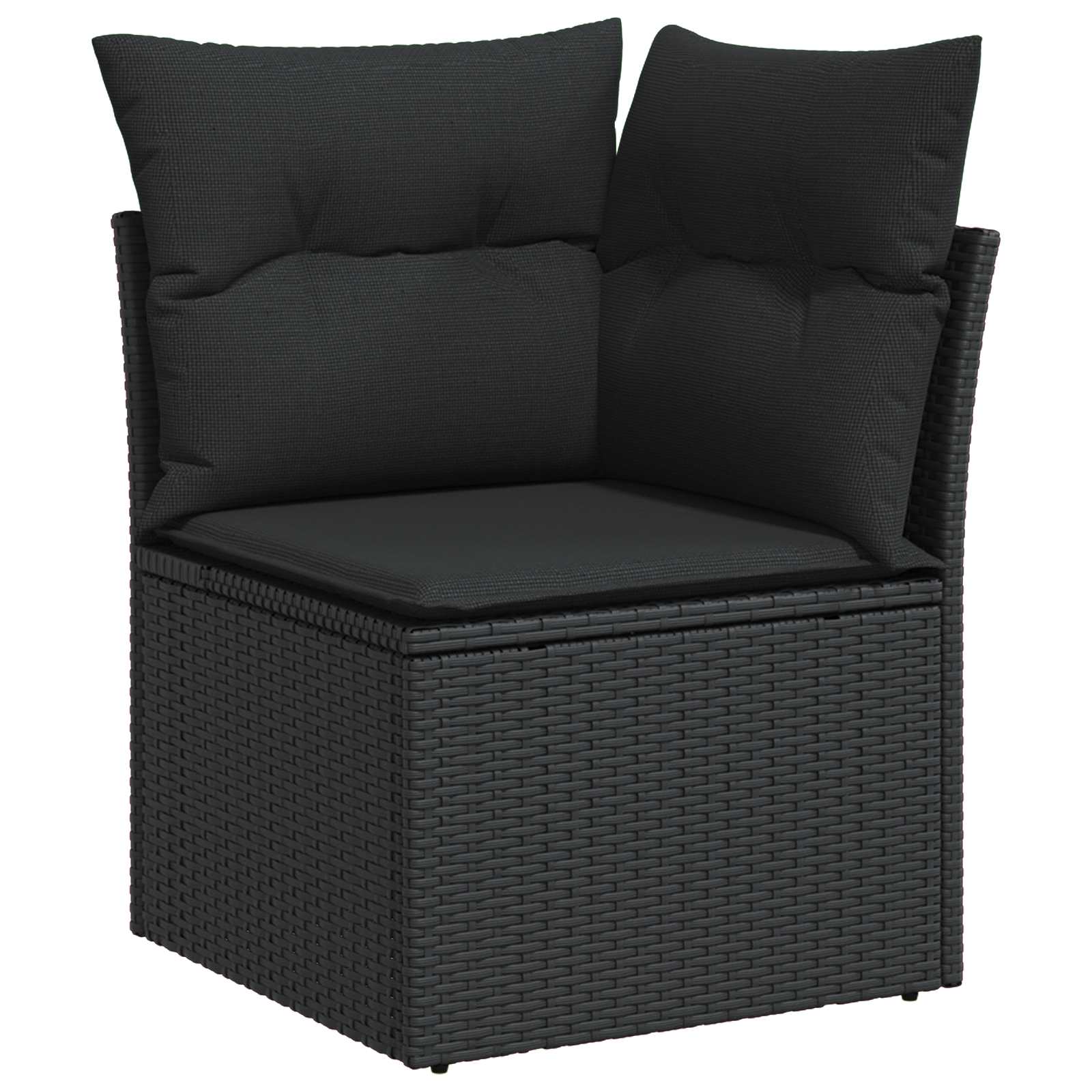 Set Divano da Giardino 12 pz Nero polyrattan | homemem39