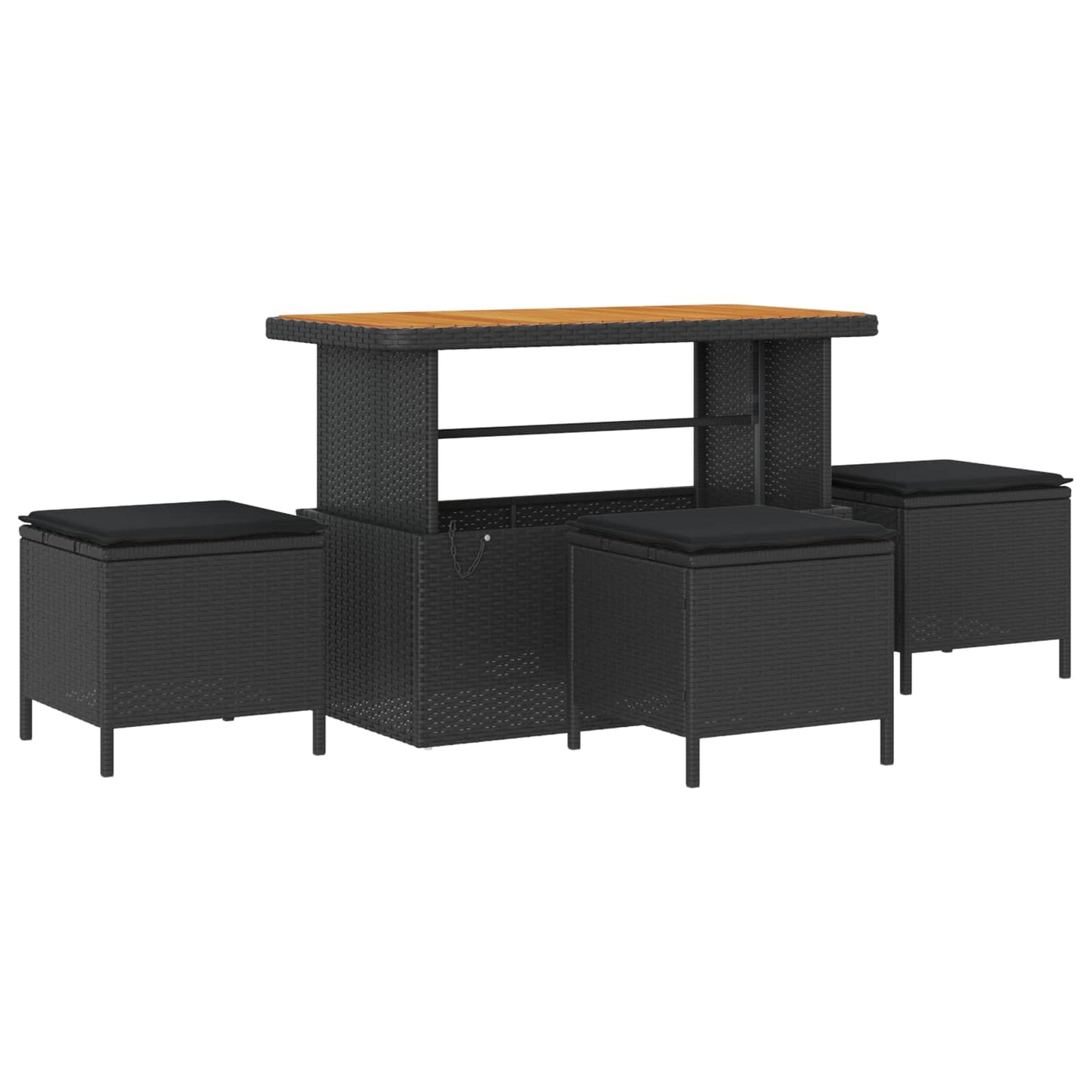 Set Divano da Giardino 13 pz Nero polyrattan | homemem39