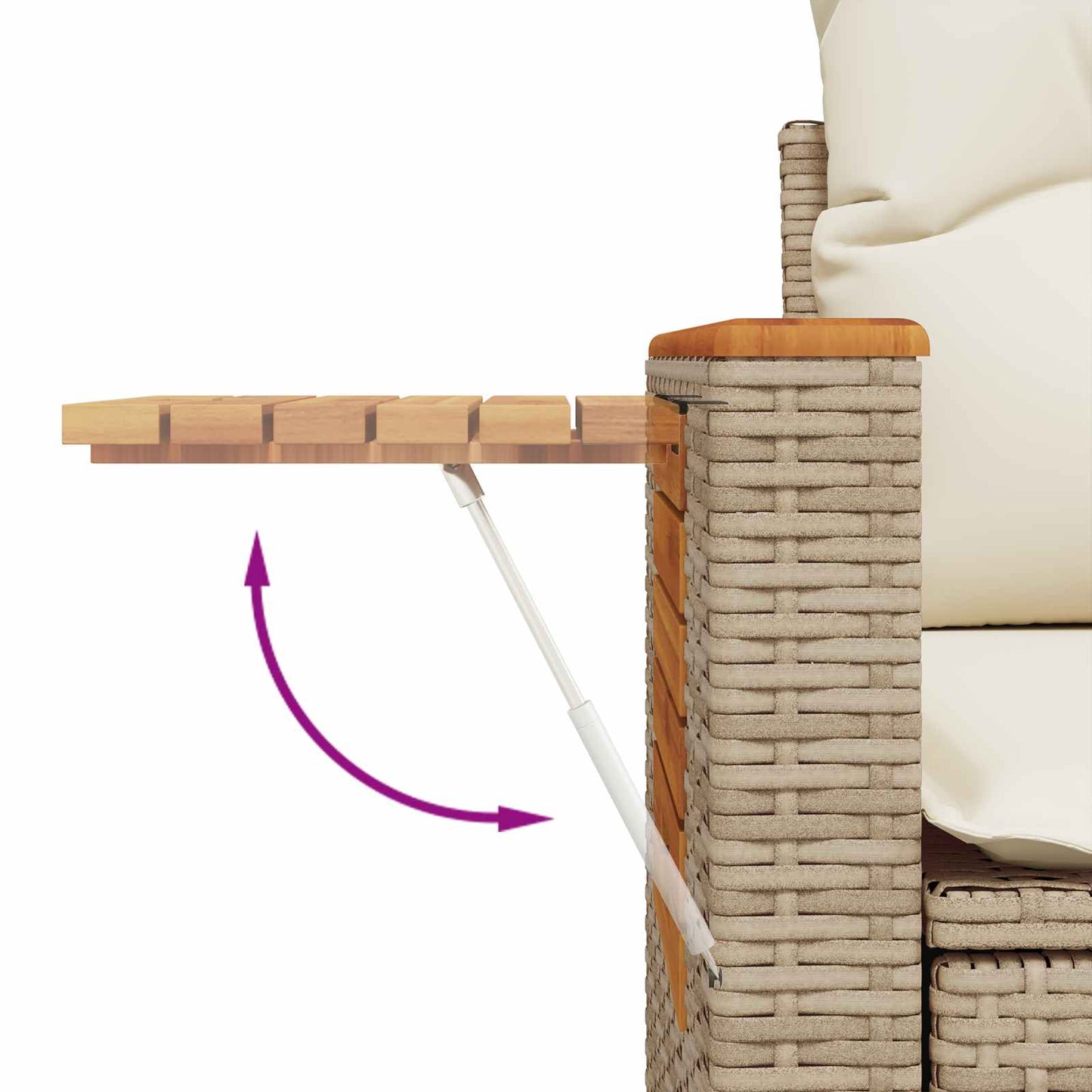Set Divano da Giardino 11 pcs Beige polyrattan | homemem39
