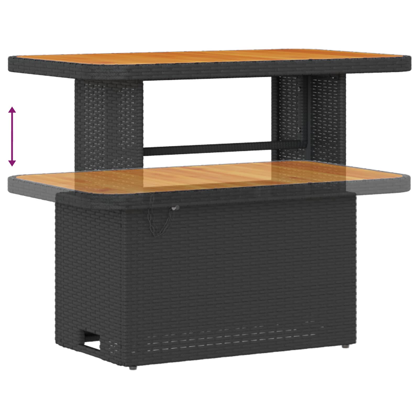 Set Divano da Giardino 8 pz Nero polyrattan | homemem39