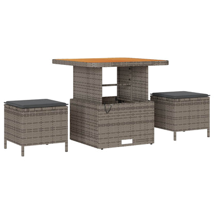 Set Divano da Giardino con cuscino 8 pcs Grigio | homemem39