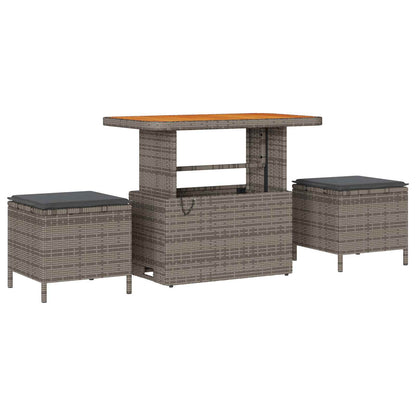 Set Divano da Giardino con cuscino 10 pcs Grigio | homemem39