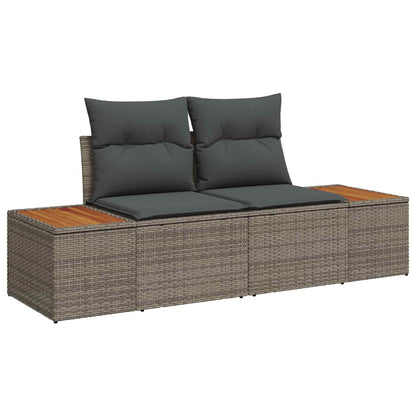 Set Divano da Giardino con cuscino 8 pcs Grigio | homemem39