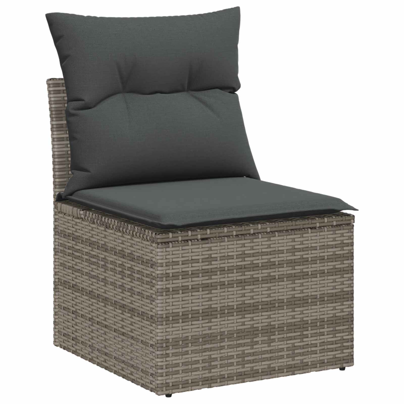 Set Divano da Giardino con cuscino 10 pcs Grigio | homemem39