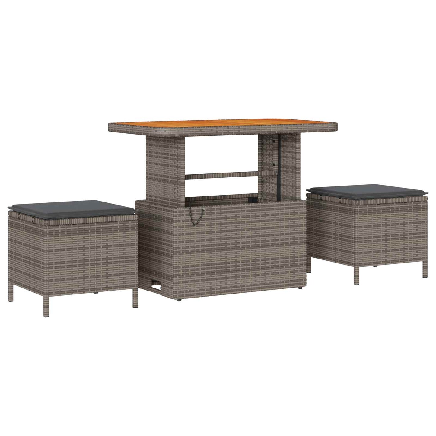 Set Divano da Giardino con cuscino 11 pcs Grigio | homemem39