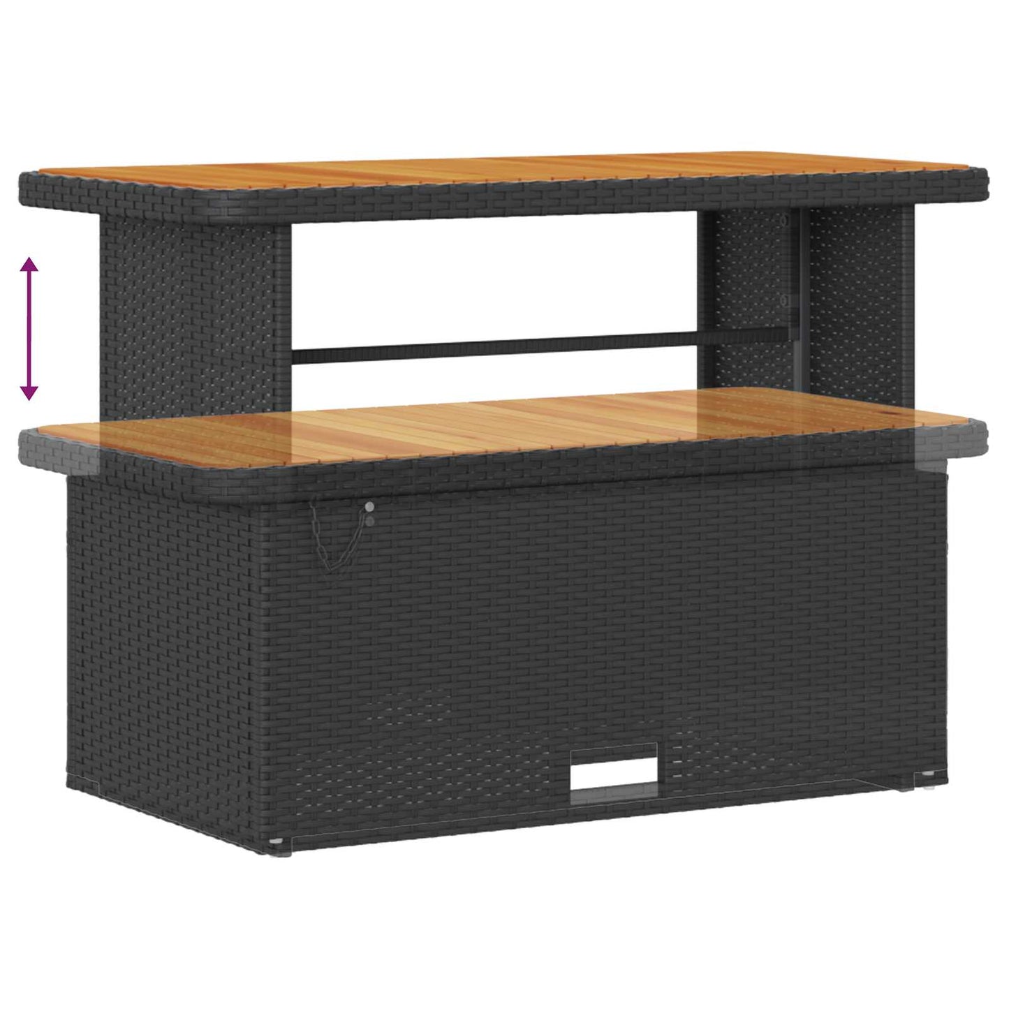 Set Divano da Giardino 9 pz 8-Numero di posti Nero e Crema | homemem39