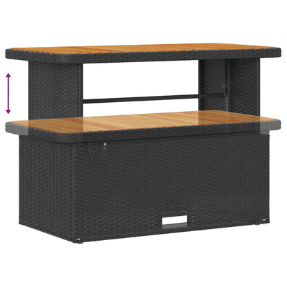 Set Divano da Giardino 9 pz 8-Numero di posti Nero e Crema | homemem39