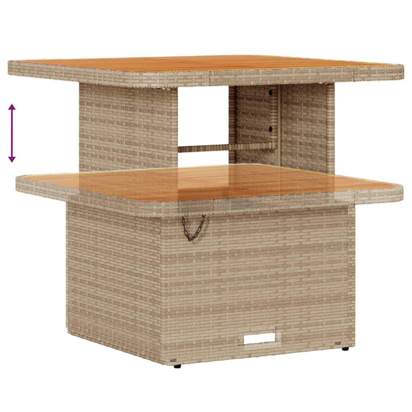 Set Divano da Giardino con cuscino 9 pcs Beige e Grigio Chiaro | homemem39