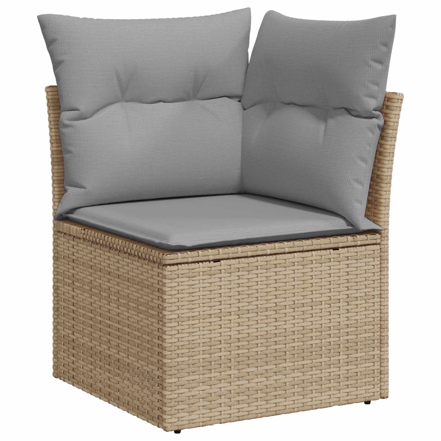 Set Divano da Giardino con cuscino 12 pcs Beige e Grigio Chiaro | homemem39