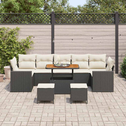Set Divano da Giardino 13 pcs Beige e Crema polyrattan | homemem39
