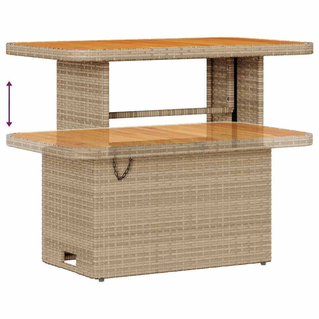 Set Divano da Giardino con cuscino 9 pcs Beige e Crema | homemem39