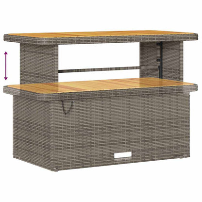 Set Divano da Giardino 10 pcs Grigio Rattan in Polipropilene | homemem39