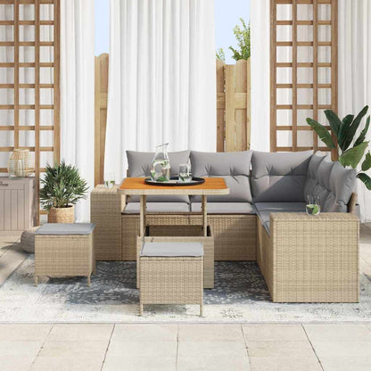 Set Divano da Giardino 8 pz 7-Numero di posti