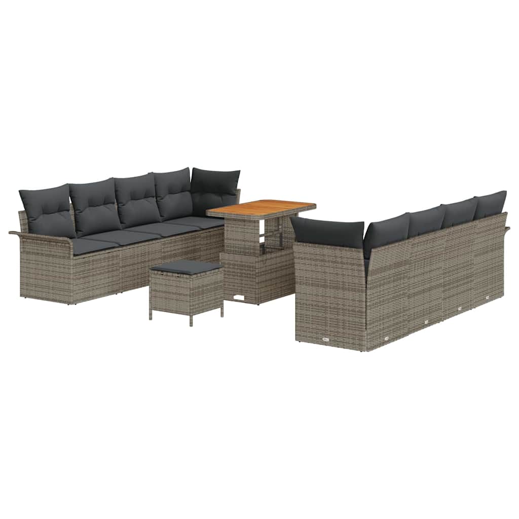 Set Divano da Giardino con cuscino Grigio 90 x 55 x 71 cm | homemem39