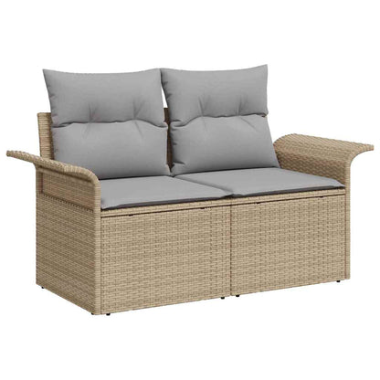 Set Divano da Giardino con cuscino 12 pcs Beige e Grigio Chiaro | homemem39