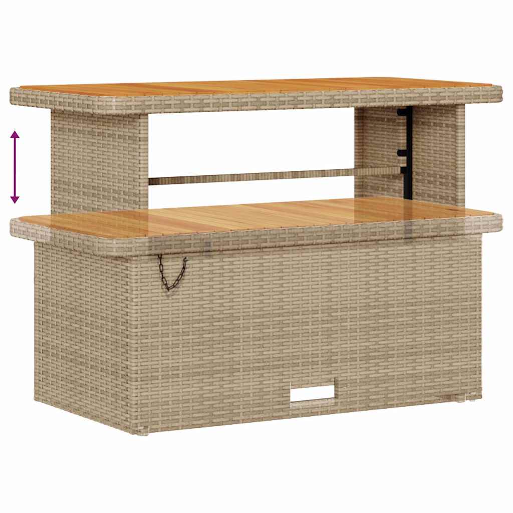 Set Divano da Giardino con cuscino 14 pcs Beige e Crema | homemem39