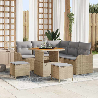 Set Divano da Giardino 8 pz 7-Numero di posti