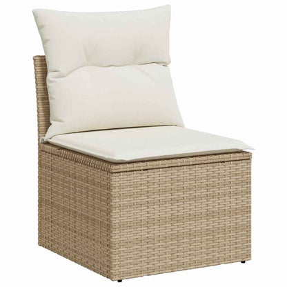 Set Divano da Giardino 9 pz 8-Numero di posti Beige e Crema | homemem39