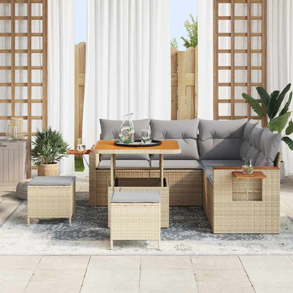 Set Divano da Giardino 9 pz 8-Numero di posti | homemem39