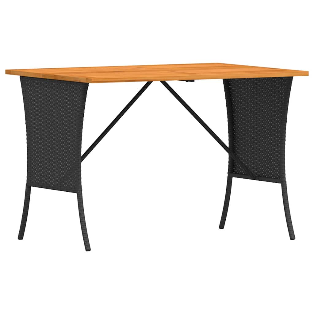 Set Divani da Giardino 4 pz con Cuscini Forma L Polyrattan Nero | homemem39