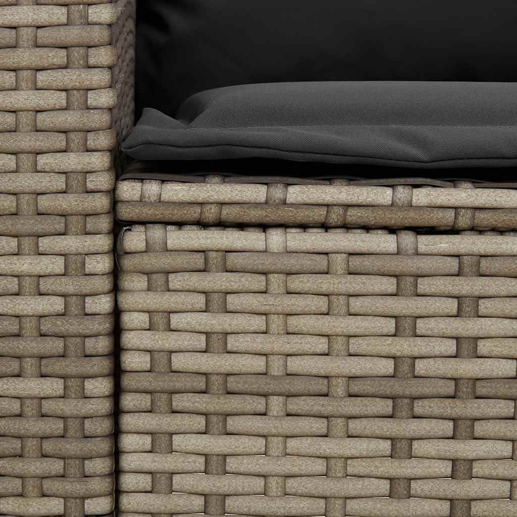 Set Divani da Giardino 4 pz con Cuscini a Forma di L Polyrattan | homemem39