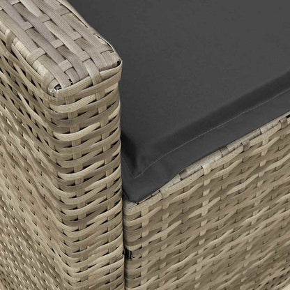 Set Divani da Giardino 4 pz con Cuscini a Forma di L Polyrattan | homemem39