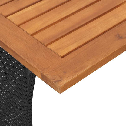 Set Divani da Giardino 3 pz con Cuscini in Polyrattan Nero