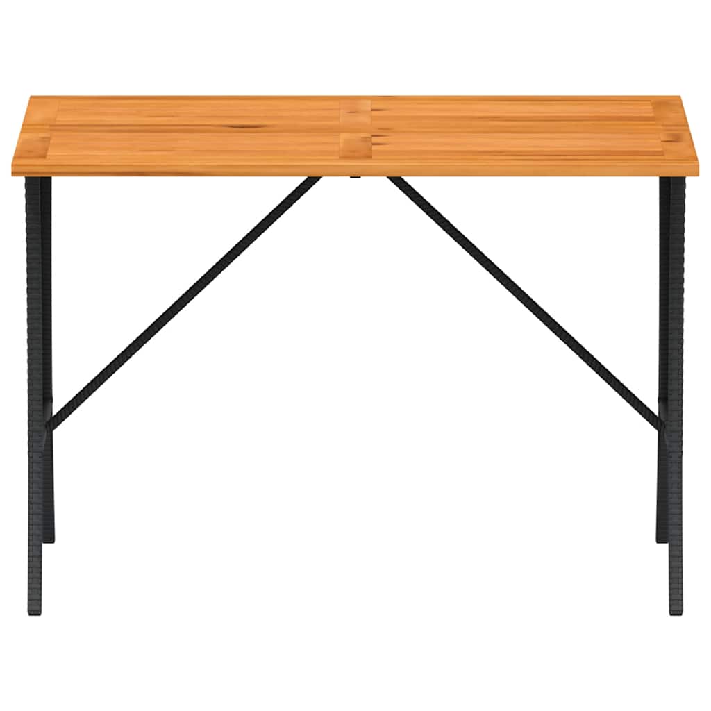 Set Divani da Giardino 3 pz con Cuscini in Polyrattan Nero | homemem39
