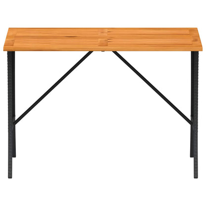 Set Divani da Giardino 3 pz con Cuscini in Polyrattan Nero | homemem39