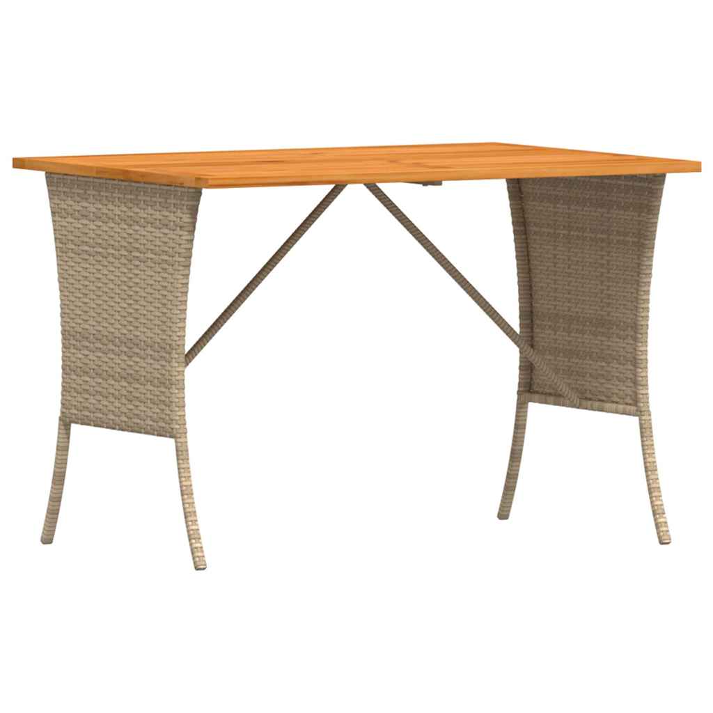 Set Divano da Giardino 3 pz con Cuscini Beige in Polyrattan