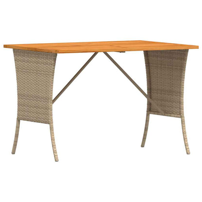 Set Divano da Giardino 3 pz con Cuscini Beige in Polyrattan