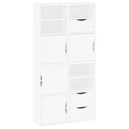 Armadietti Laterali 4 pz ODDA Bianco 40x24x79 cm Legno di Pino - homemem39