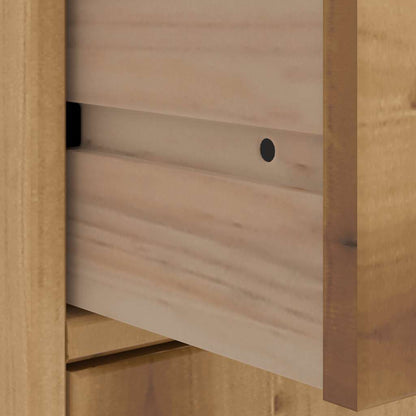 Armadietti Laterali 5 pz ODDA 40x24x79 cm Legno Massello Pino