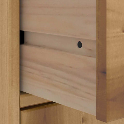 Armadietti Laterali 5 pz ODDA 40x24x79 cm Legno Massello Pino