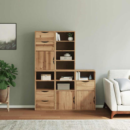 Armadietti Laterali 5 pz ODDA 40x24x79 cm Legno Massello Pino - homemem39