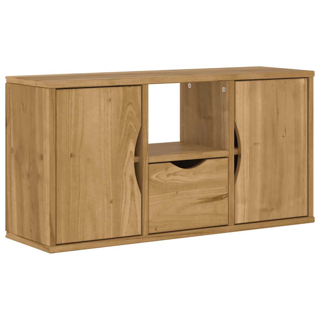 Mobile TV 5 pz con Contenitore ODDA in Legno Massello di Pino | homemem39