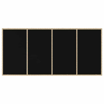 Set da Pranzo per Giardino 7 pcs Beige polyrattan