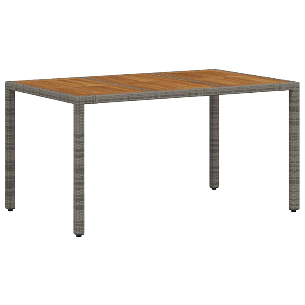 Set da Pranzo per Giardino 5 pcs Grigio polyrattan | homemem39