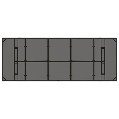 Set da Pranzo per Giardino 9 pcs Nero polyrattan | homemem39