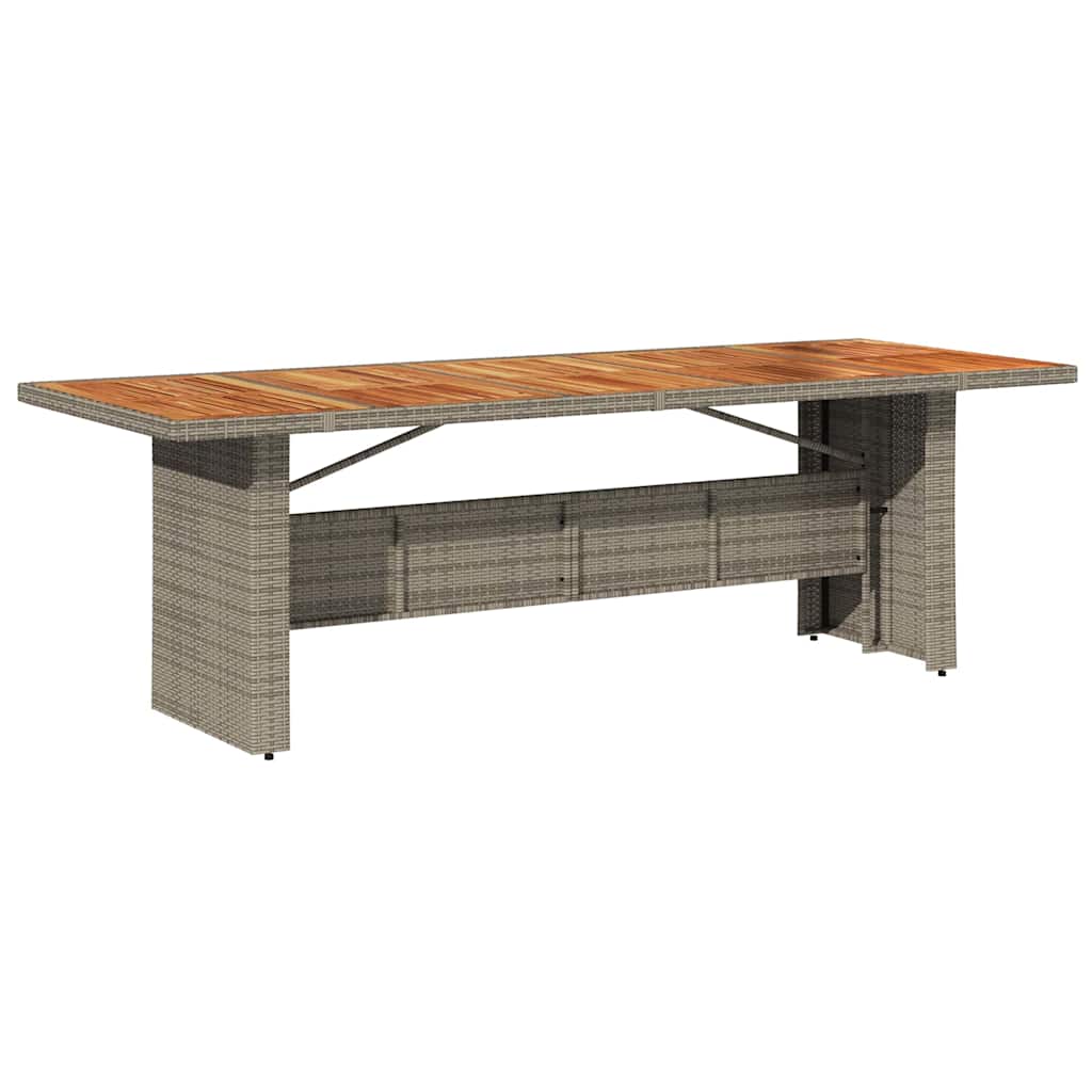 Set da Pranzo per Giardino 11 pcs Grigio polyrattan | homemem39