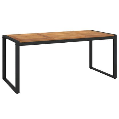 Set da Pranzo per Giardino 7 pcs Nero e Marrone polyrattan