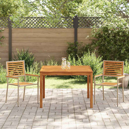 Set da Pranzo per Giardino 3 pcs Beige Poly Rattan - homemem39
