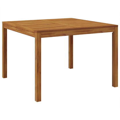 Set da Pranzo per Giardino 5 pcs Nero Legno di Acacia Massello