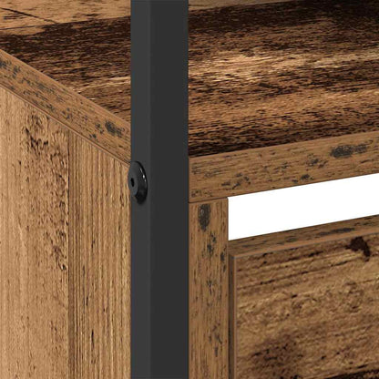 Armadio per Scarpe con porta Legno vecchio 100 x 34 x 112 cm - homemem39