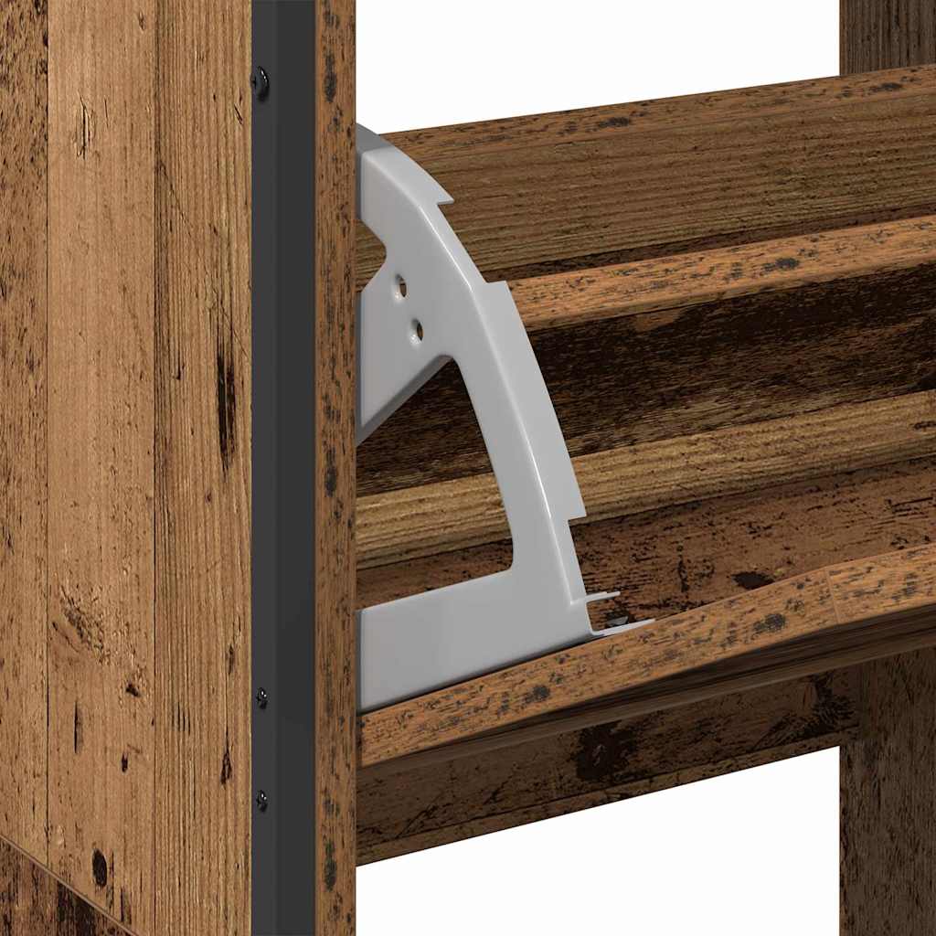 Armadio per Scarpe con porta Legno vecchio 100 x 34 x 112 cm - homemem39