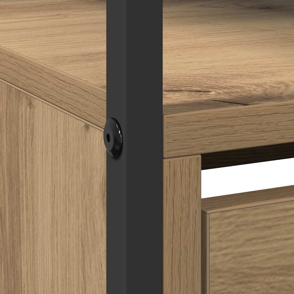 Armadio per Scarpe rovere artigianale 100 x 34 x 112 cm - homemem39